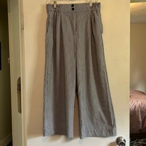 H&M Wide Leg Striped Pants